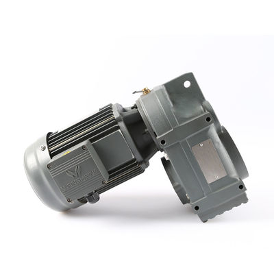 F Series Parallel Shaft Helical Gearbox 90 Degree Transmission With Electric Motor CN